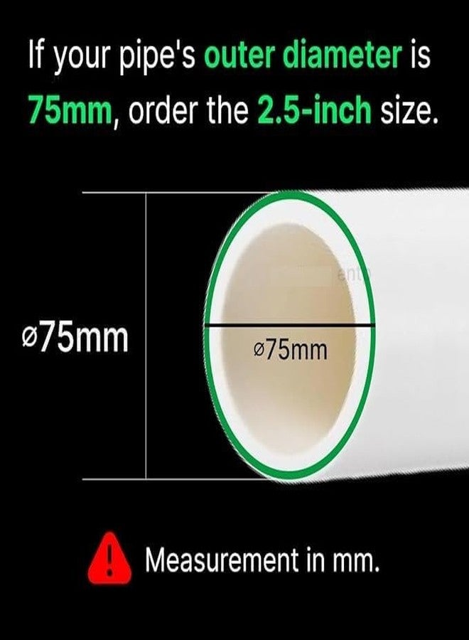ES EKSAFAR ESEKSAFAR 2pc Pvc backflow valve 75mm (2.5” inch) for 75mm Outer diameter pipe fitting - Image 5